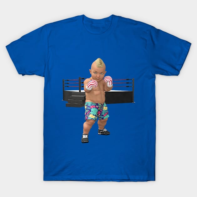 Cage Baby Punk Boxer T-Shirt by Ratherkool